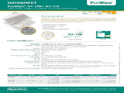 DATASHEET PurWipe® -109 / N1-112